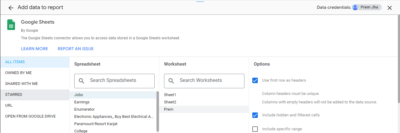 Job Applications Table